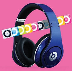 Beats Solo HD Headphones and an ipod Shuffle