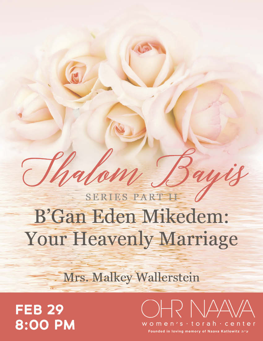 Shalom Bayis Series Part II
