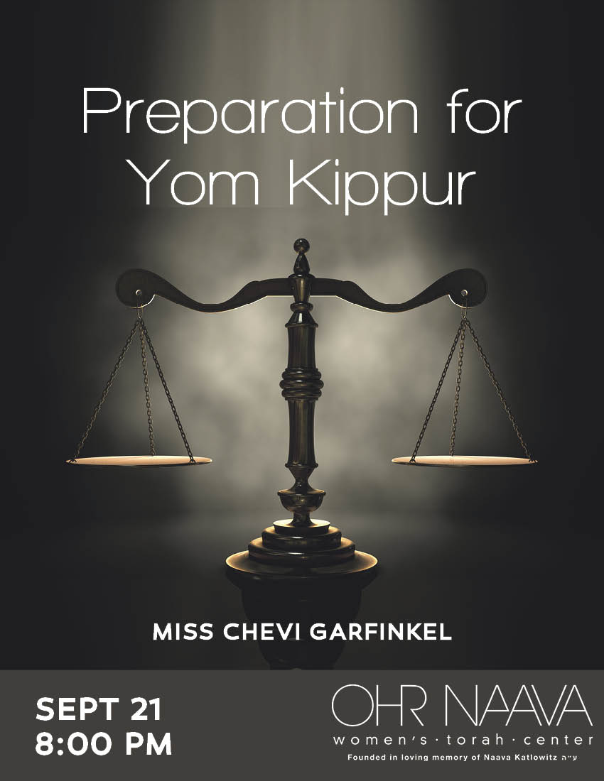 Preparation for Yom Kippur