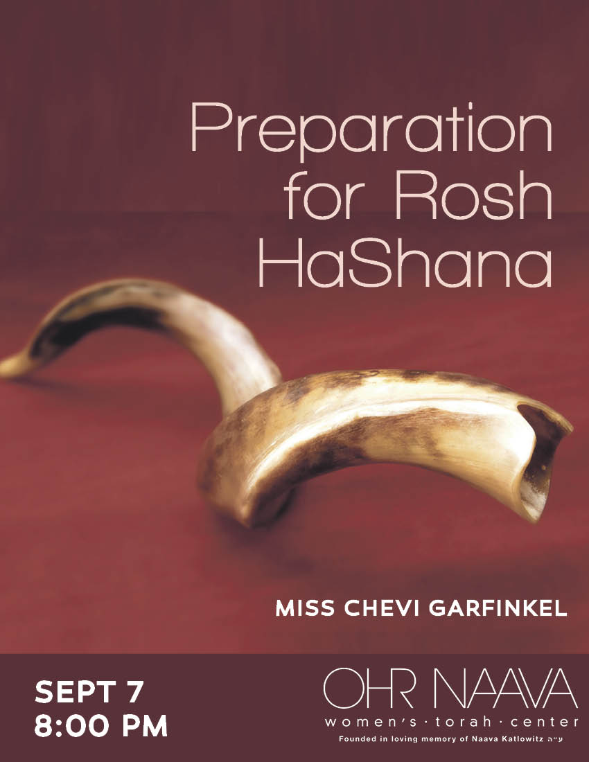Preparation for Rosh HaShana 