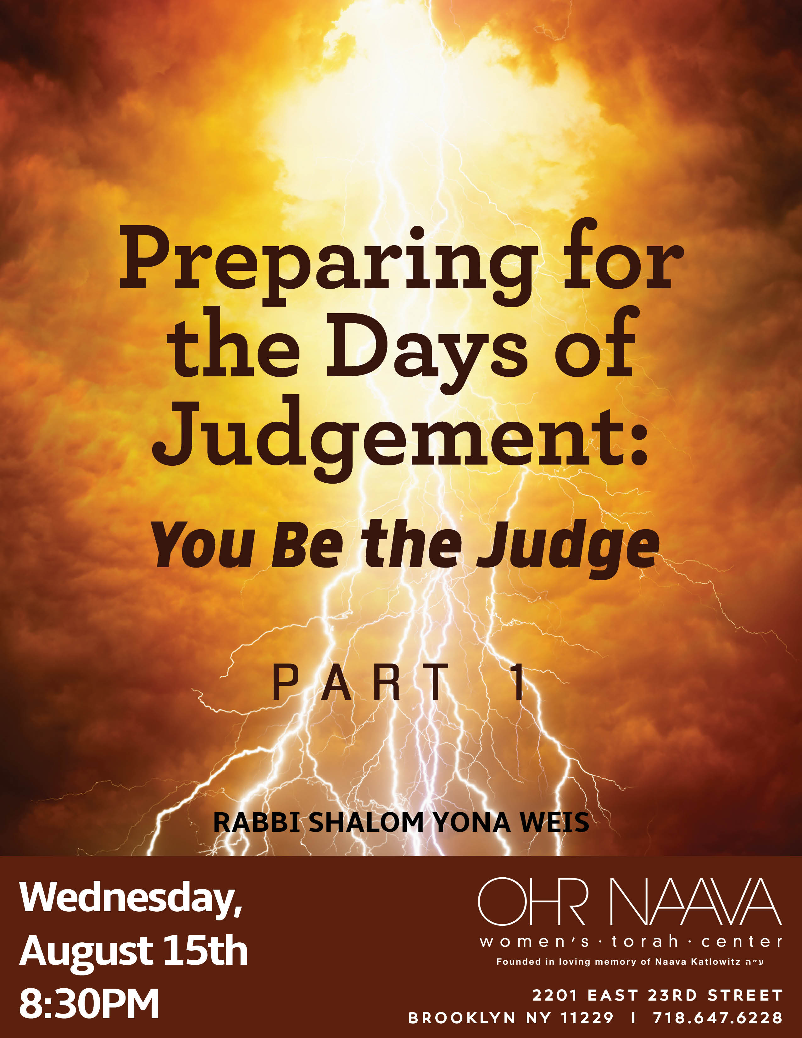Preparing for the Days of Judgement: